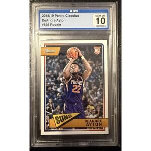 2018 Panini Chronicles Classics Deandre Ayton Rookie #635, AGS 10💎📈🔥BEAUTIFUL